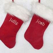 Velvet Christmas Stockings